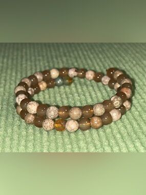 Brown miracle wire Jasper Bracelet